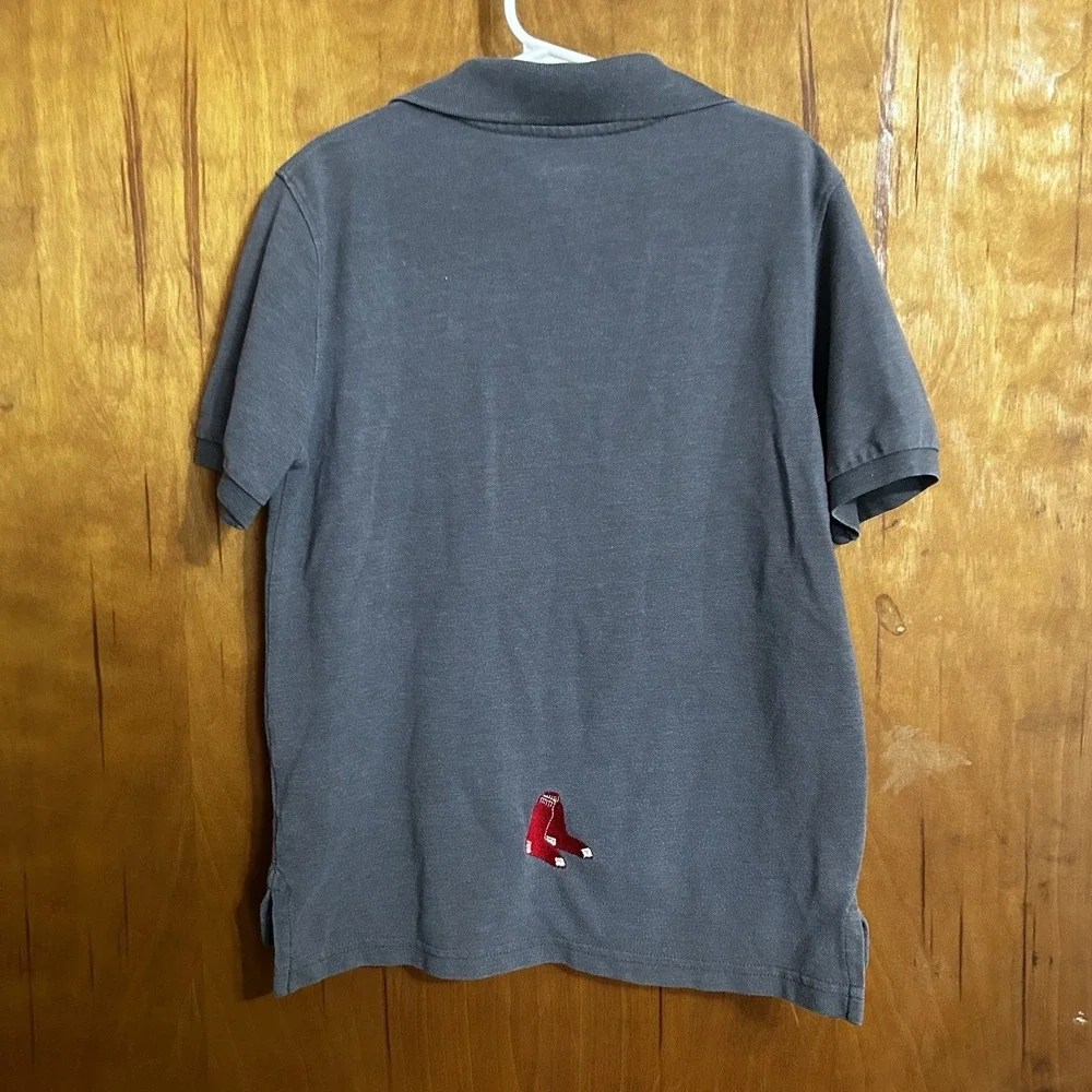 Boy's Cherokee size Small 6/7 Gray‎ Boston Red Sox Polo Shirt
